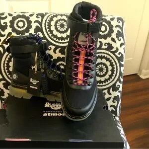 Dr. Martens | Shoes | Dr Martens Black Boots With Blue And  display picture 2